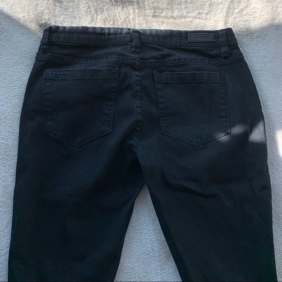 BlankNYC Distressed Black Cropped Skinny Jeans - Picture 9 of 11